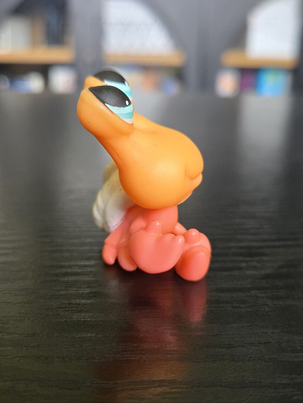 Littlest Pet Shop Authentic LPS #188 Orange Hermit Crab Cream Pearl Aqua Eyes - Picture 8 of 10